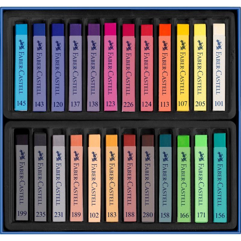 Faber-Castell Soft-Pastell-Kreiden 24er Kartonetui